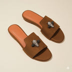SUEDE BEE MULES (FOOTWEAR)