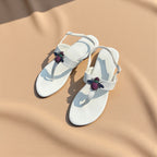 BEE-DAZZLE SANDALS (WHITE)
