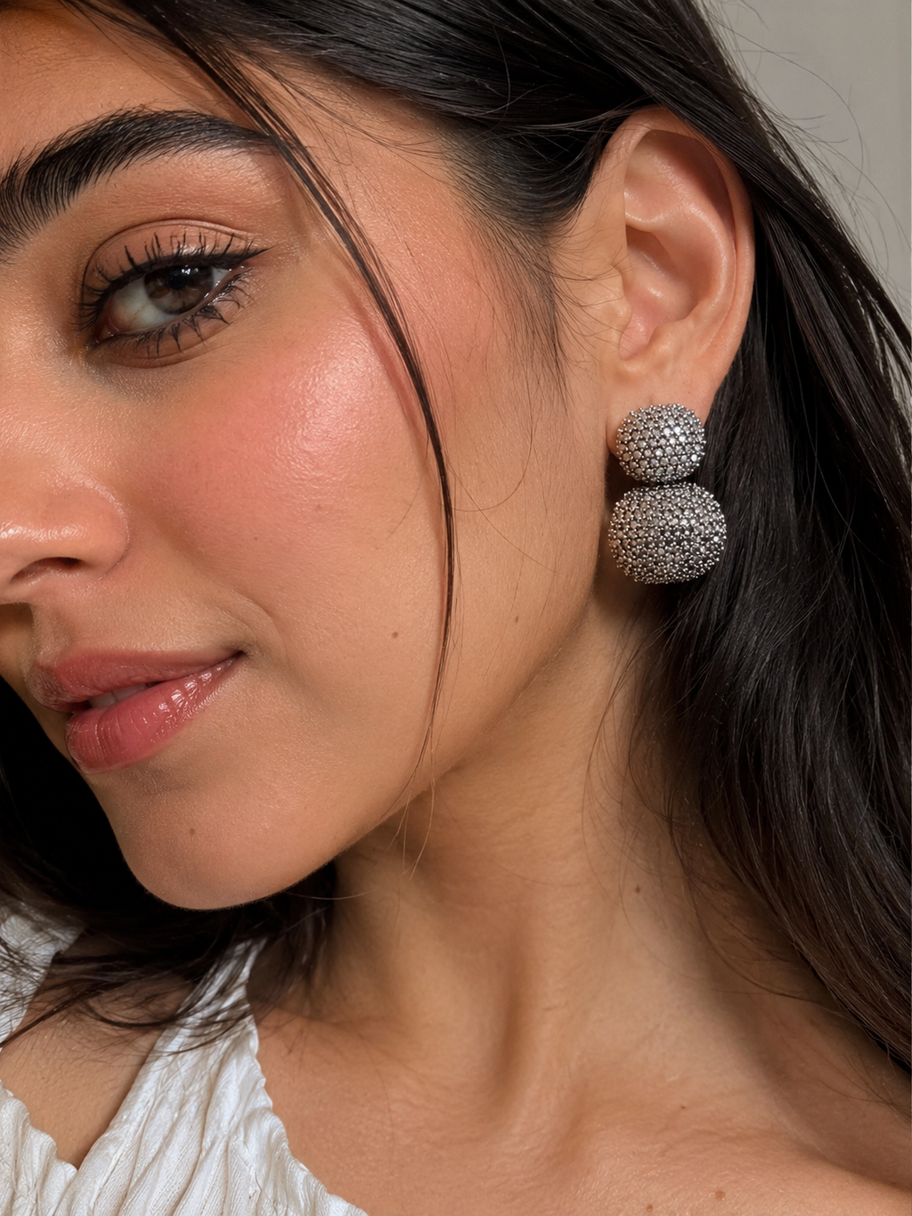 Iced orb studs