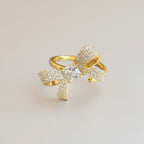 Iced Bow Ring