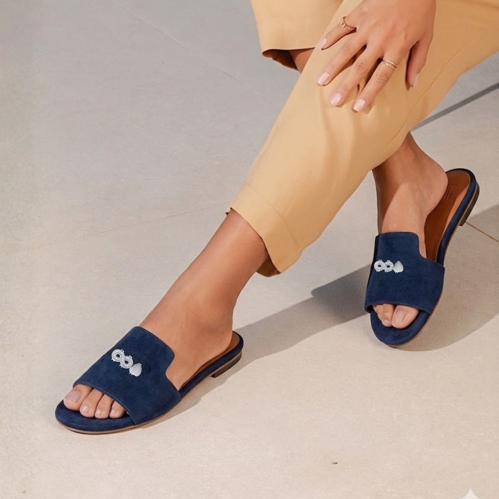 Suede Charm Mules (Footwear) (without Charms)