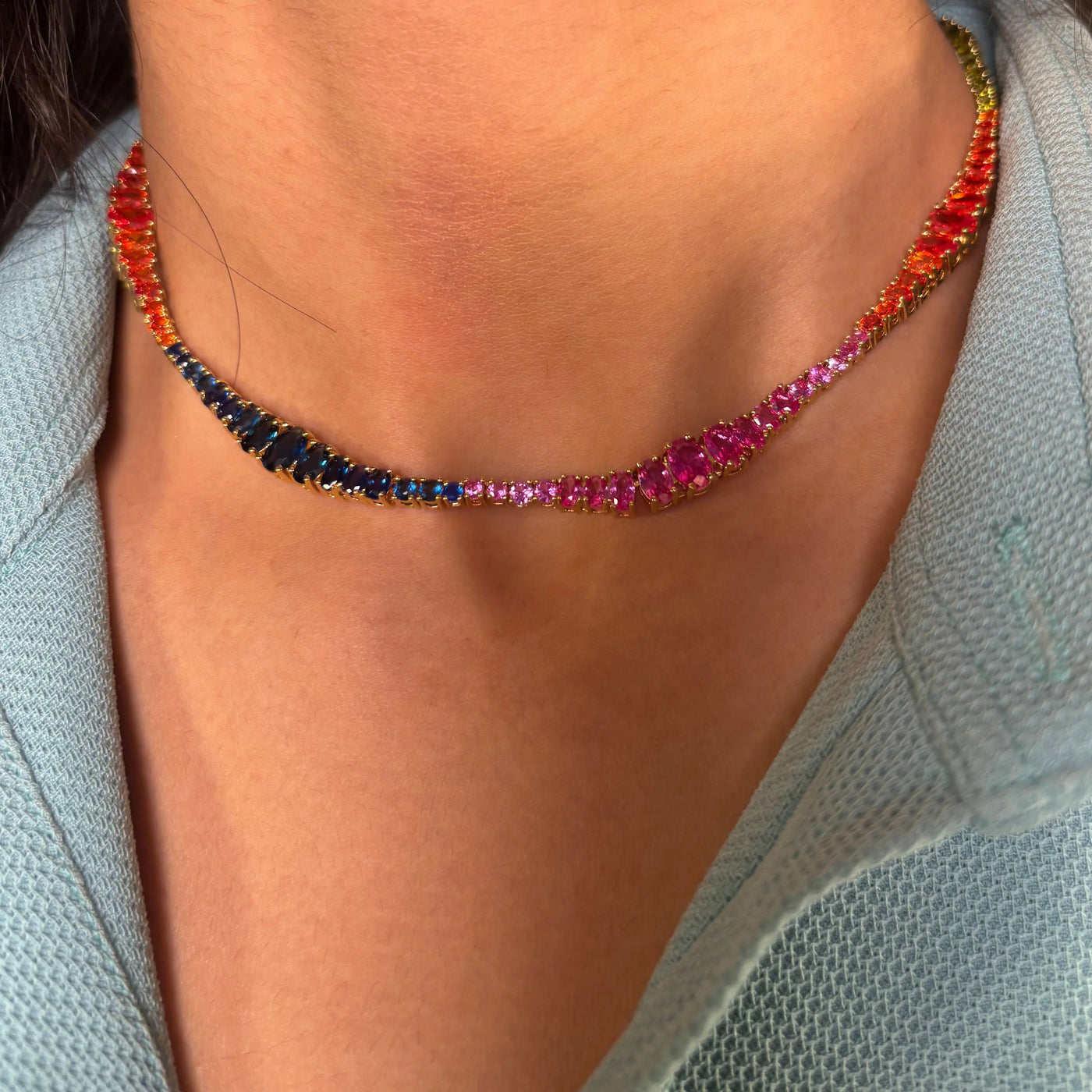 Vibrant Tennis Choker
