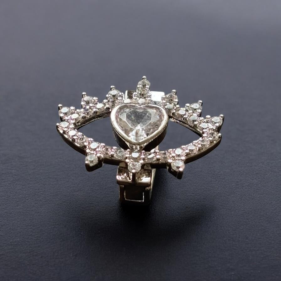 Evil Eye Heart Bling Charm