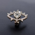 Evil Eye Heart Bling Charm
