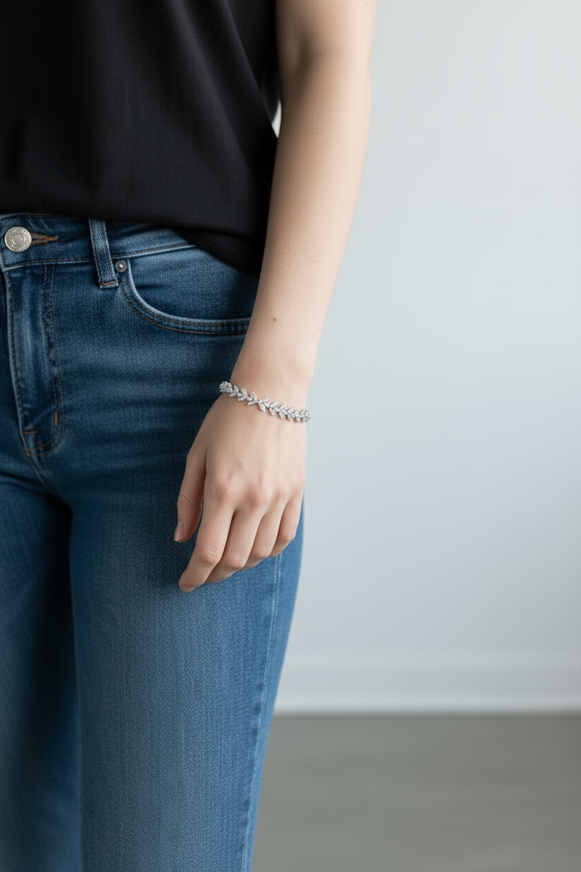 Iced vine bracelet