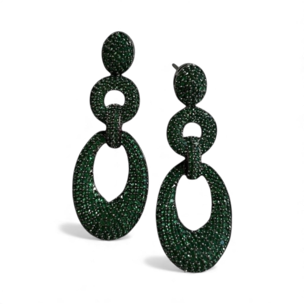 Cuban Link Party Bling Earrings