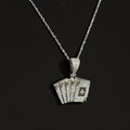 Iced Cards Pendant Chain
