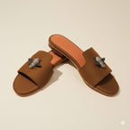SUEDE BEE MULES (FOOTWEAR)
