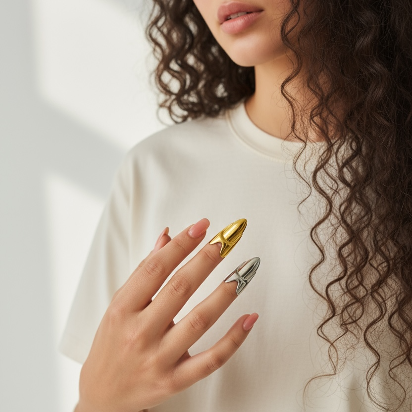 Molten Lava Fingernails