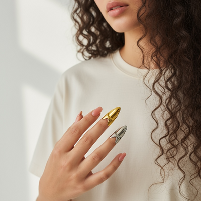 Molten Lava Fingernails