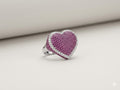 Iced Heart Ring