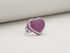 Iced Heart Ring