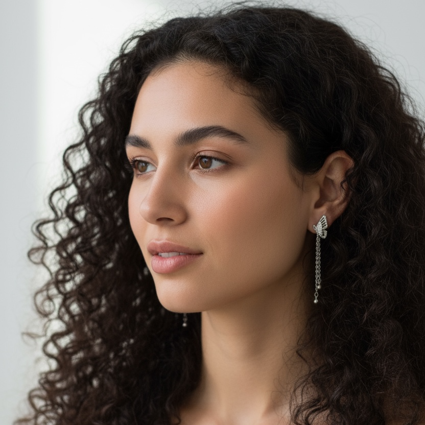 Butterfly Chime Bling Earrings