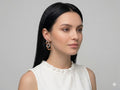 Half Bow Bling Earrings