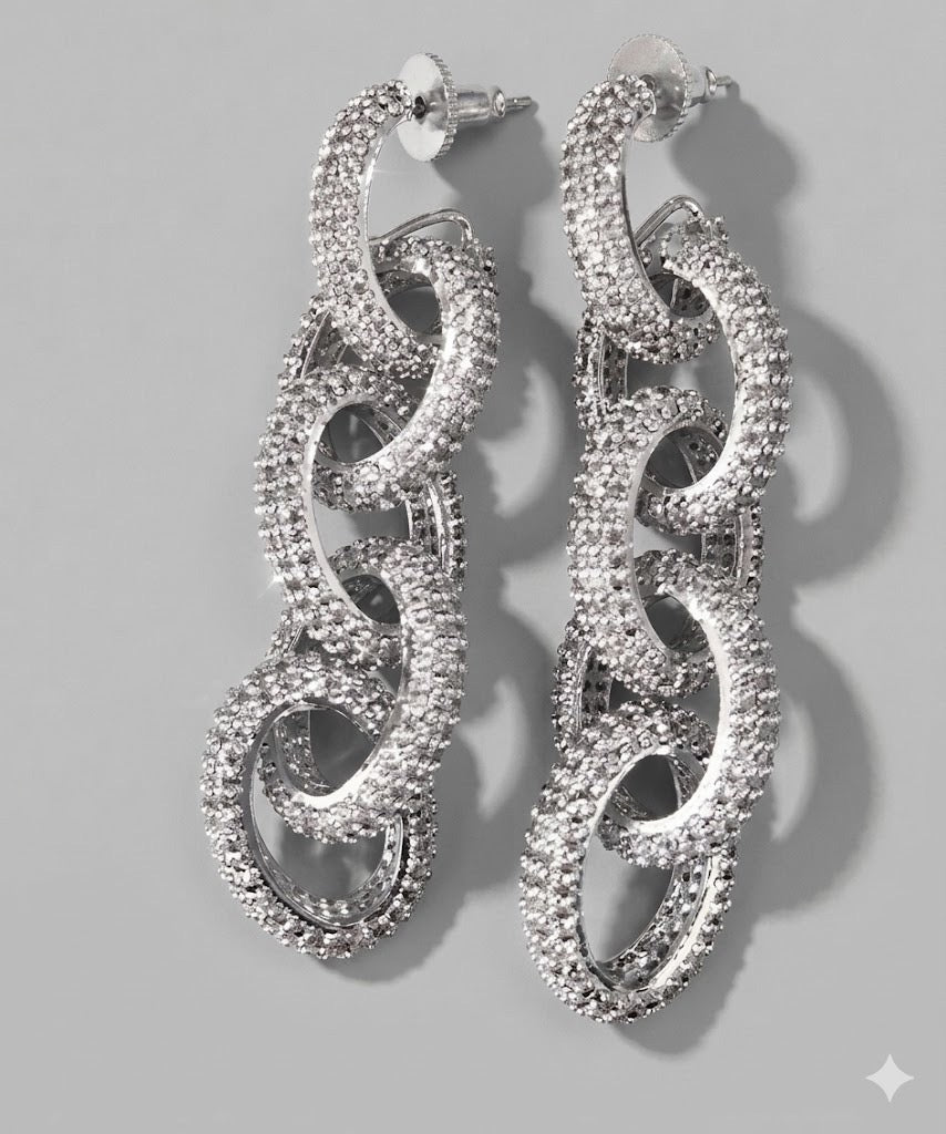 Bling Link Chain earrings