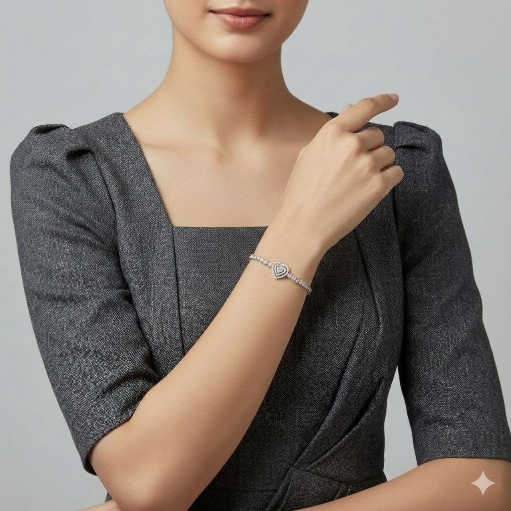 Heart Magnetic Clasp Bracelet