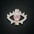 Evil Eye Heart Bling Charm