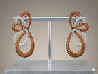 Half Bow Bling Earrings