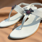 BEE-DAZZLE SANDALS (WHITE)