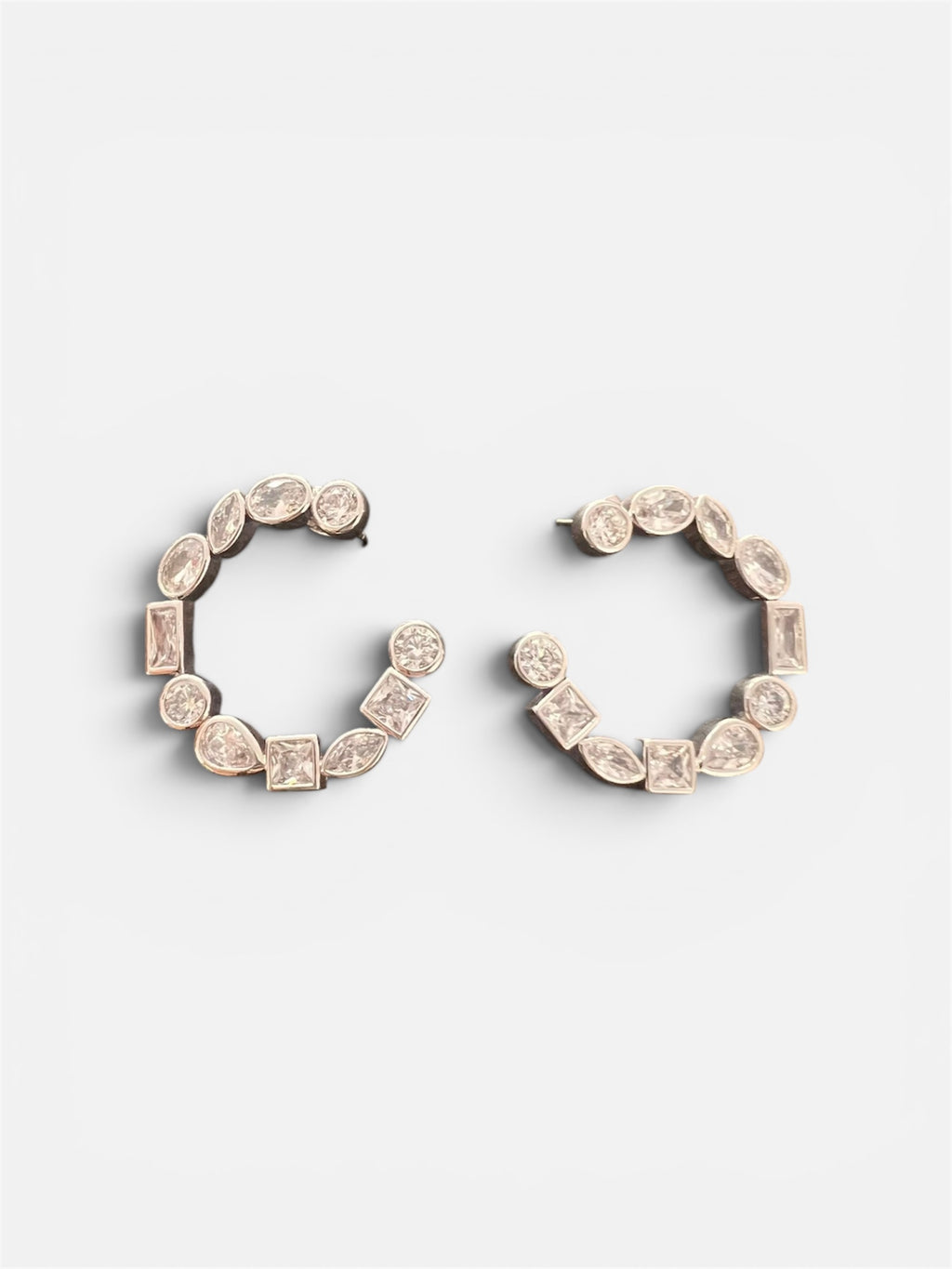 Multi shaped iced hoops