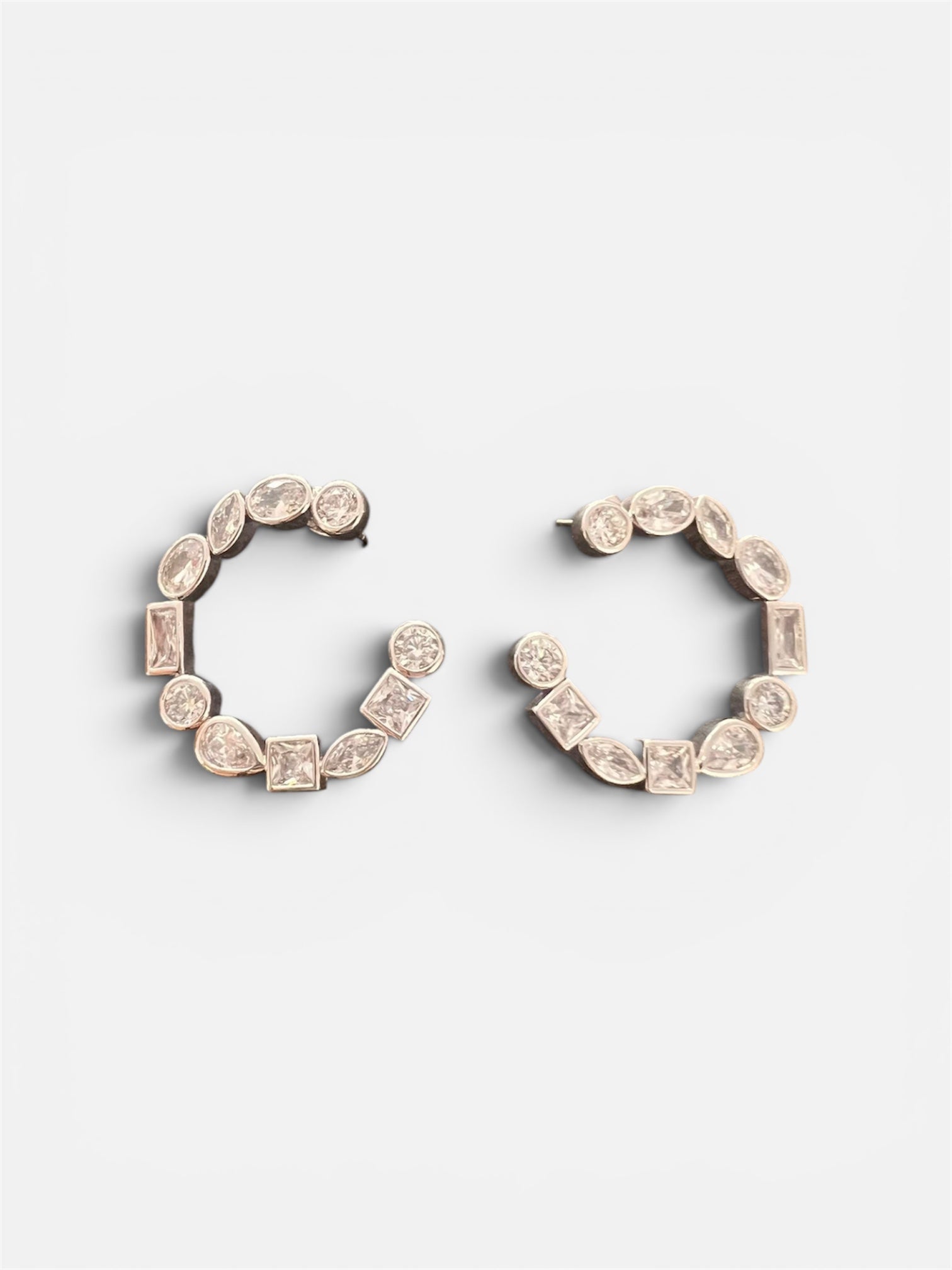 Multi shaped iced hoops
