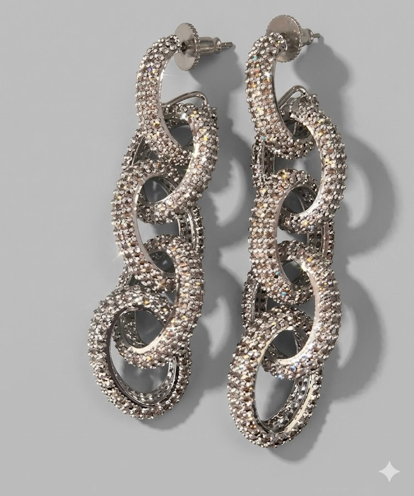 Bling Link Chain earrings