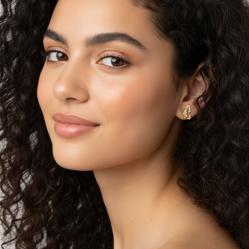 Butterfly Chime Bling Earrings