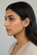 Leaf Diamonte Earcuff