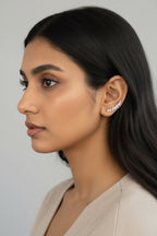 Leaf Diamonte Earcuff