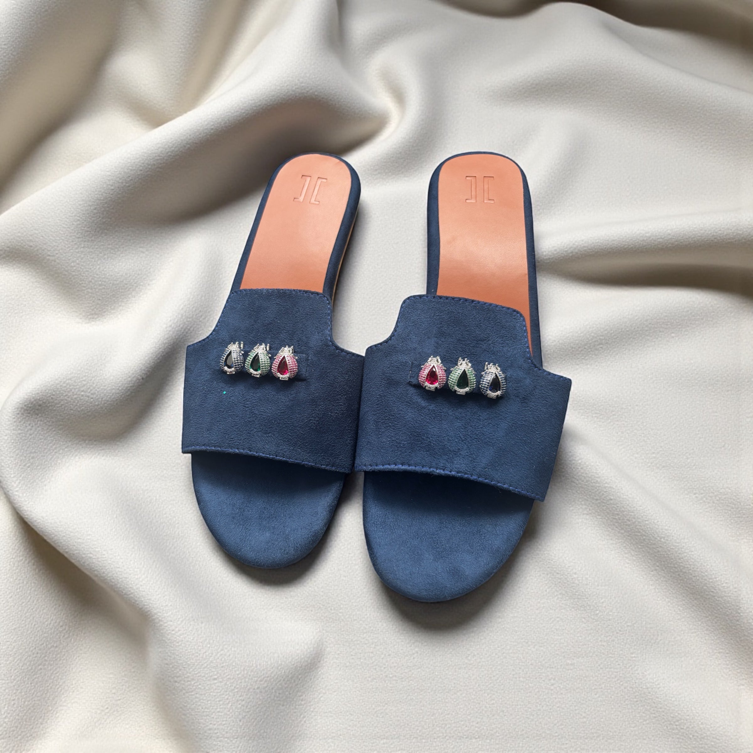 Suede Charm Mules (Footwear) (without Charms)