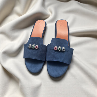 Suede Charm Mules (Footwear) (3 Charms)