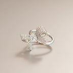 Iced Bow Ring