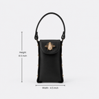 Bee Bling Bag (Black + Gold Accents)