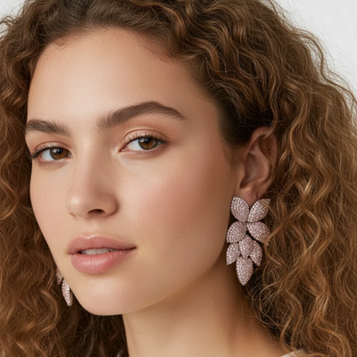 Leaf Bling Earrings
