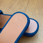 Suede Charm Mules (Blue) (3 Charms)