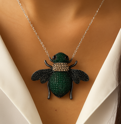 Gilded Hive Bee Pendant Chain