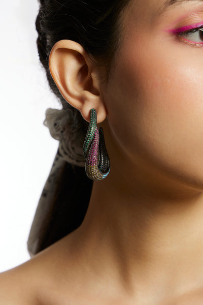 Ron Havana Interwined Multicoloured Earrings