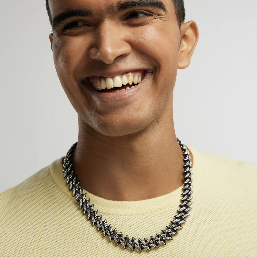 ICED BLACK SPIKE CUBAN LINK CHAIN