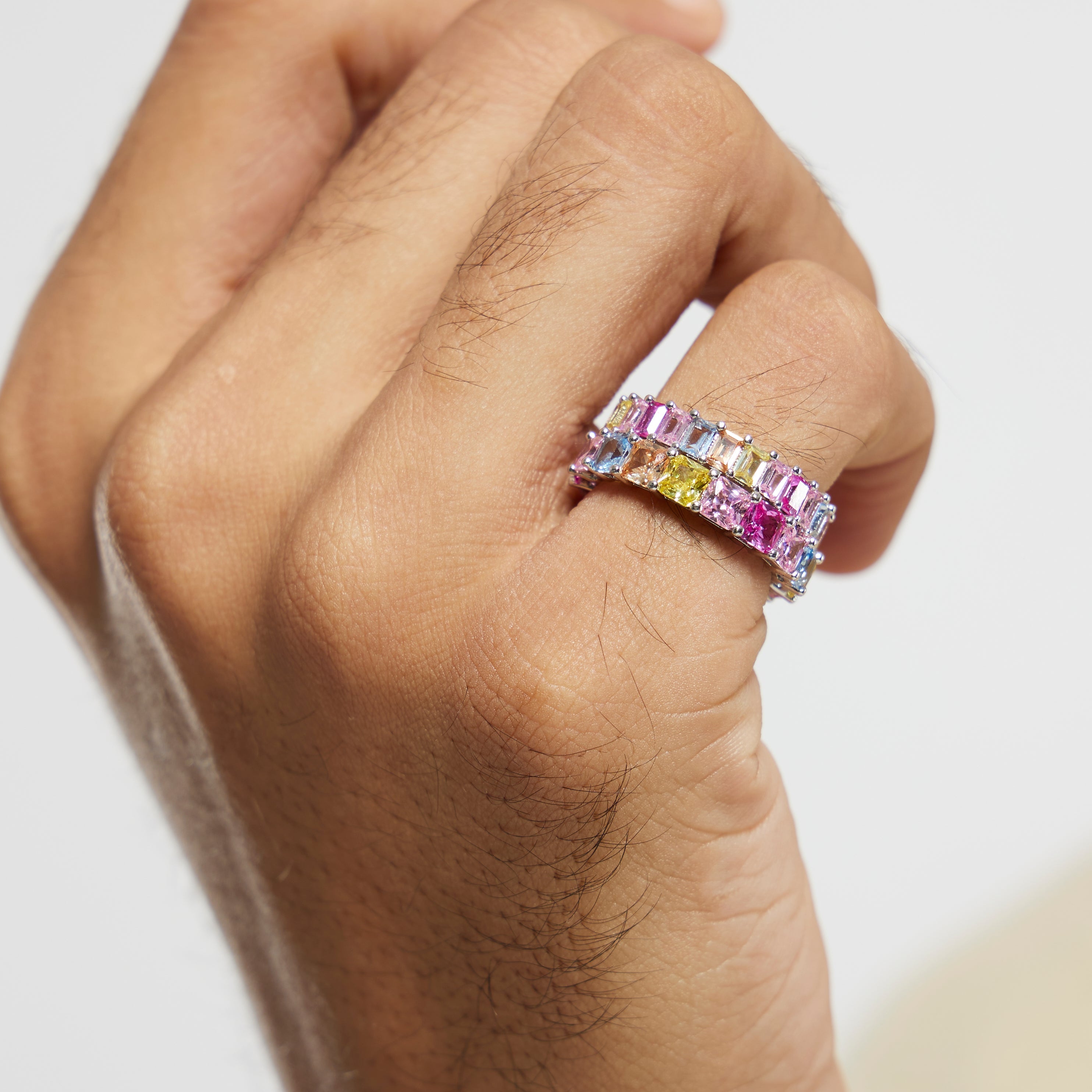 RAINBOW BAGUETTE RING