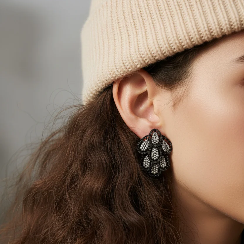 Dark Prism Petals Earring