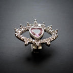 Evil Eye Heart Bling Charm