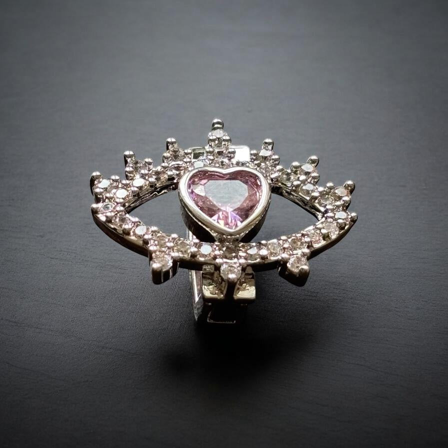 Evil Eye Heart Bling Charm
