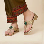 BEE KOHLAPURI HEELS (FOOTWEAR)