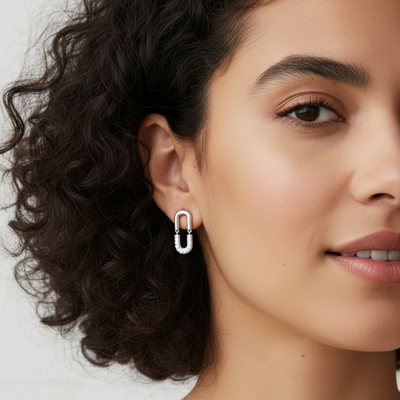 Iced Pin 2.0 Bling Earrings