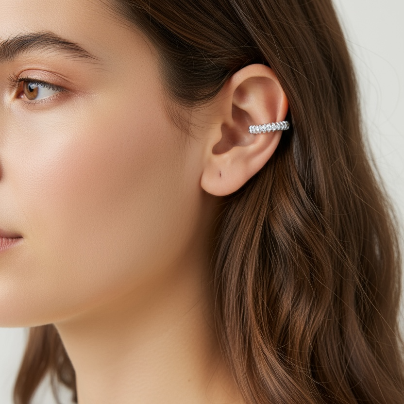 FURBED COIL EARCUFF