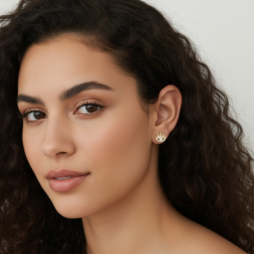 Evil Eye Blink Bling Earrings