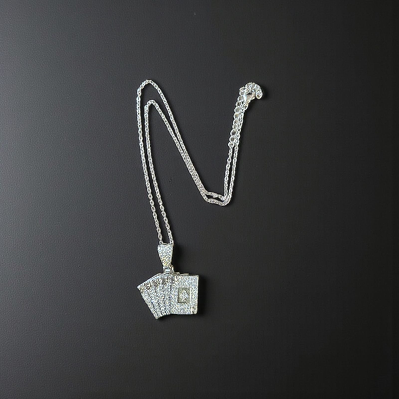 Iced Cards Pendant Chain