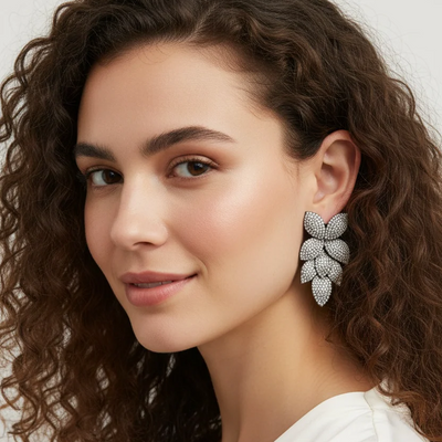 Leaf Bling Earrings