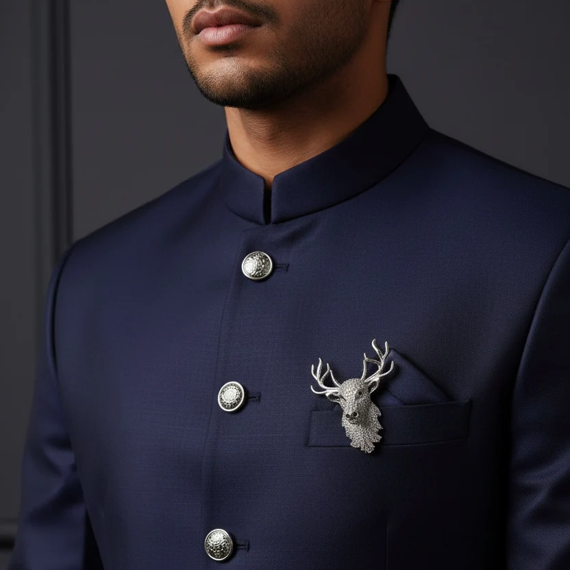 BLING STAG BROOCH