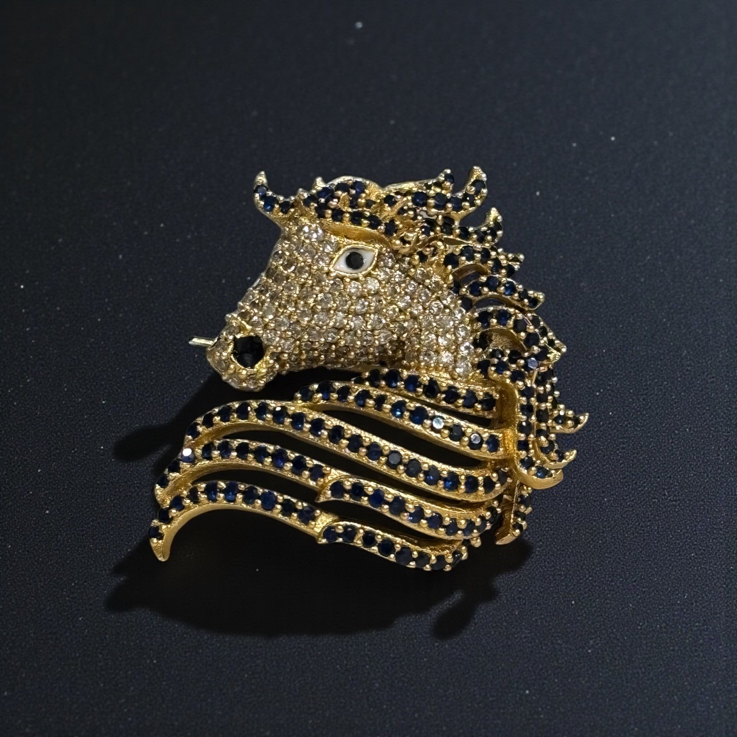 Iced Gallop Brooch